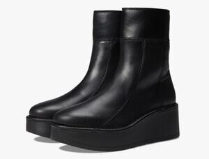 Fly London size 39 black Hann248Fly ankle boots leather chunky wedge platform